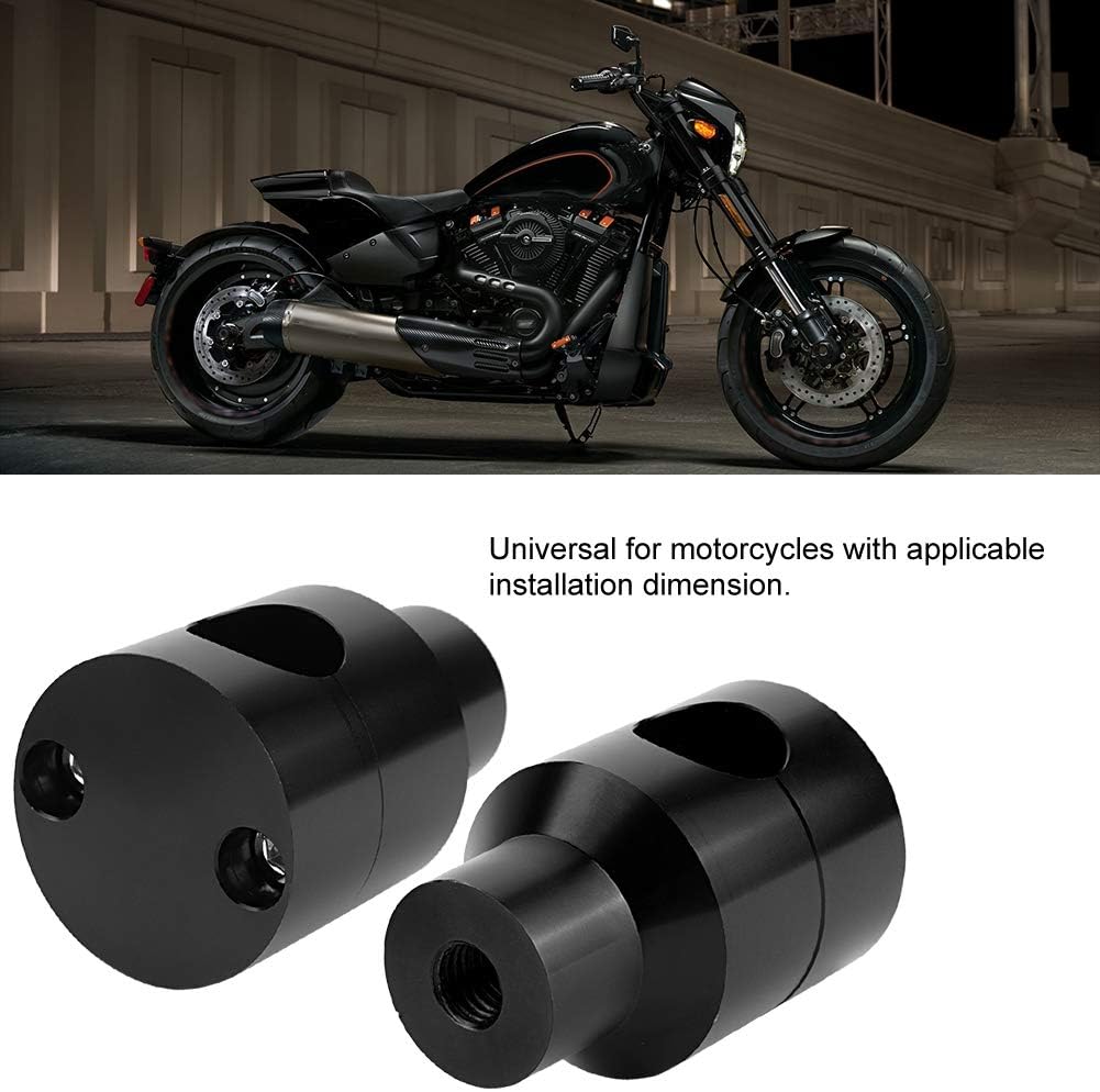 Suuonee Lift Lenker, Pair Lift Lenker Riser 22mm Aluminiumlegierung für Motorradmodifikation[Schwarz