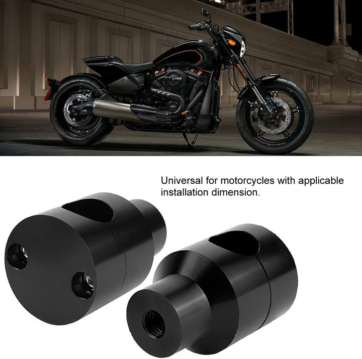 Suuonee Lift Lenker, Pair Lift Lenker Riser 22mm Aluminiumlegierung für Motorradmodifikation[Schwarz