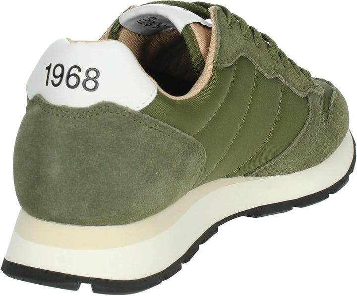 SUN68 Herren Tom SOLID Nylon Sneaker 44 EU Grün, 44 EU Grün