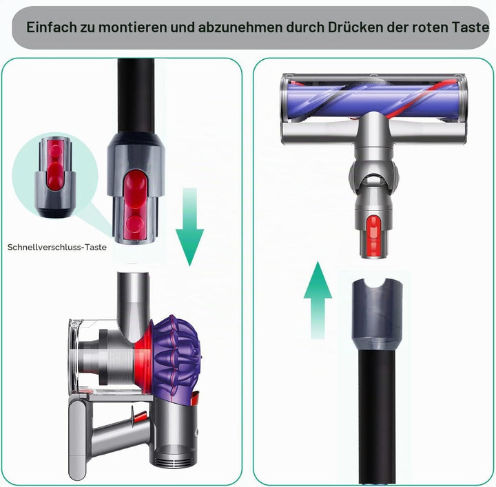 AiLomey Schnellspanner Verlängerungsrohr für Dyson V15 V11 V10 V8 V7 Stabstaubsauger, Ersatzteile Ve