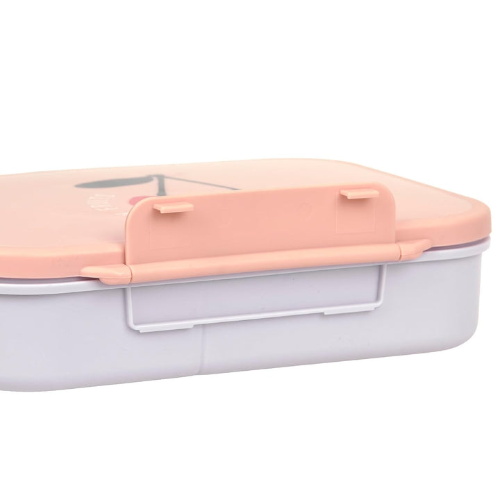LÄSSIG Kinder Bento Lunchbox Brotdose mit Fächern Happy Fruits Cherry | Für Kindergarten und Schule,