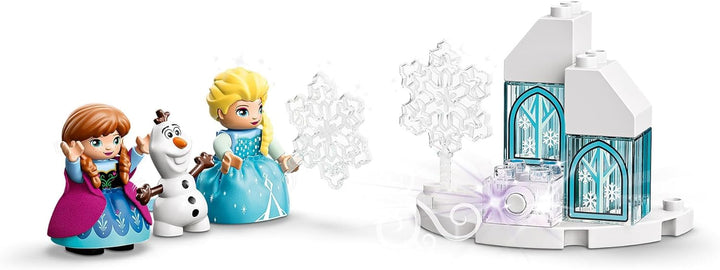 LEGO 10899 DUPLO Princess Frozen Elsas Eispalast, Bauset mit einem Leuchtstein, Prinzessin ELSA und