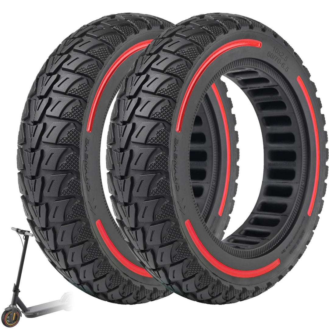 60/70-6,5 Vollgummireifen 10 Zoll Solide Reifen für Xiaomi 5/5 Pro/5 Max,für Ninebot Max G30/Max G30