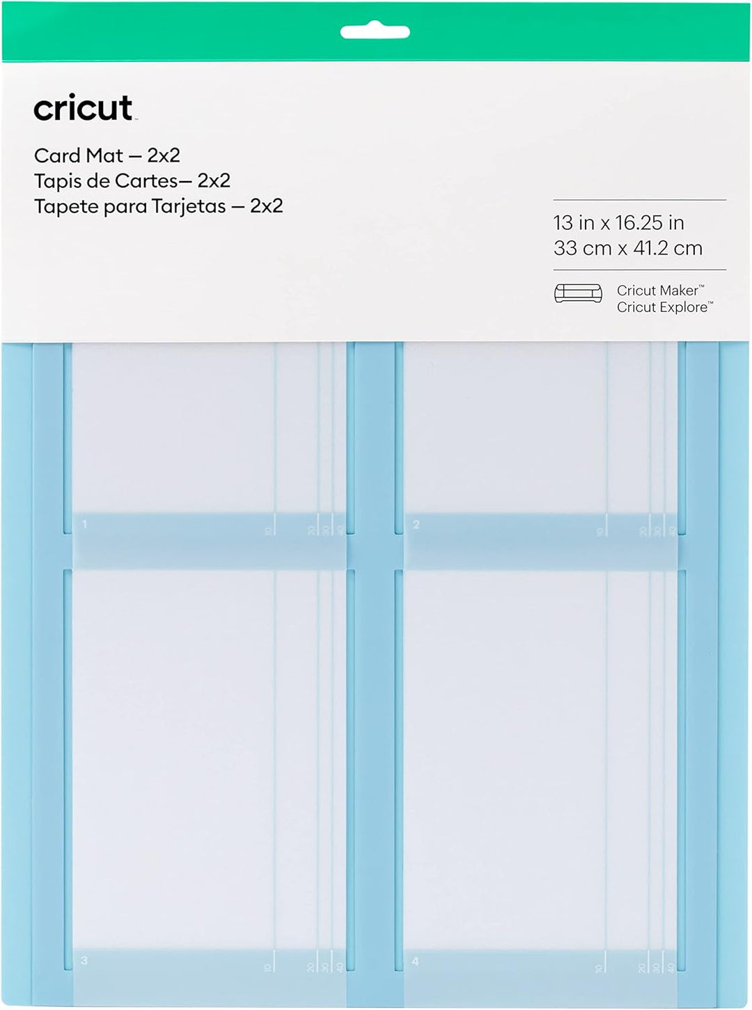Cricut Kartenmatte - 2x2 | Kompatibel mit allen Cricut Kartengrössen & Insert Cards | Sensei | 12,1