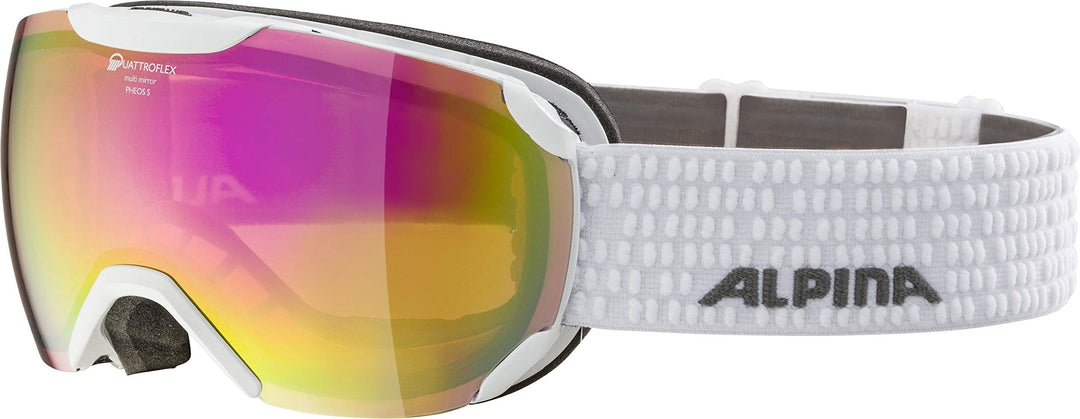 ALPINA Unisex - Erwachsene Skibrille Skibrille (1er Pack) Einheitsgrösse Weiss, Einheitsgrösse Weiss