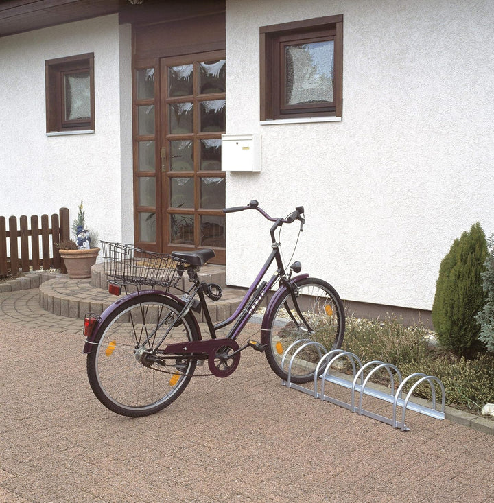 Alberts 698294 Mehrfach-Fahrradständer | 4 Einstellplätze, freistehend | feuerverzinkt, 4 Einstellpl