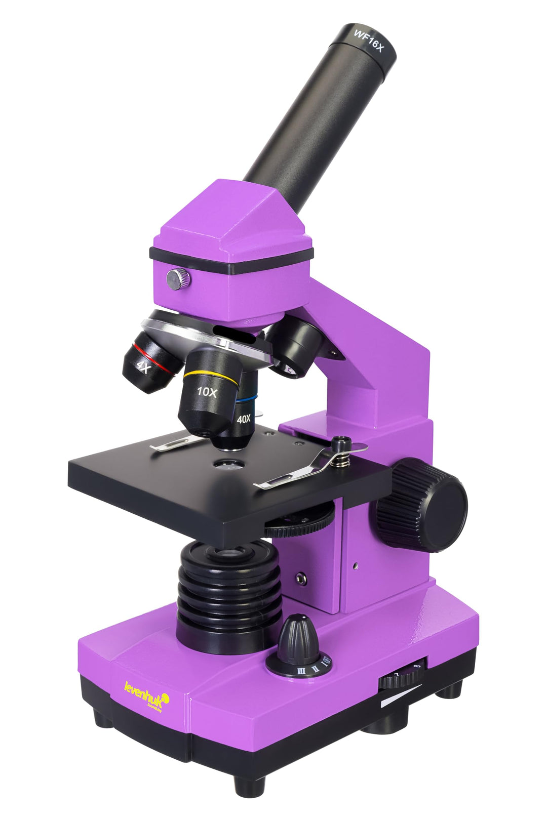 Levenhuk Rainbow 2L Plus Amethyst Kinder Heimlabor STEM-Set mit Tragbarem Biologischen Mikroskop mit