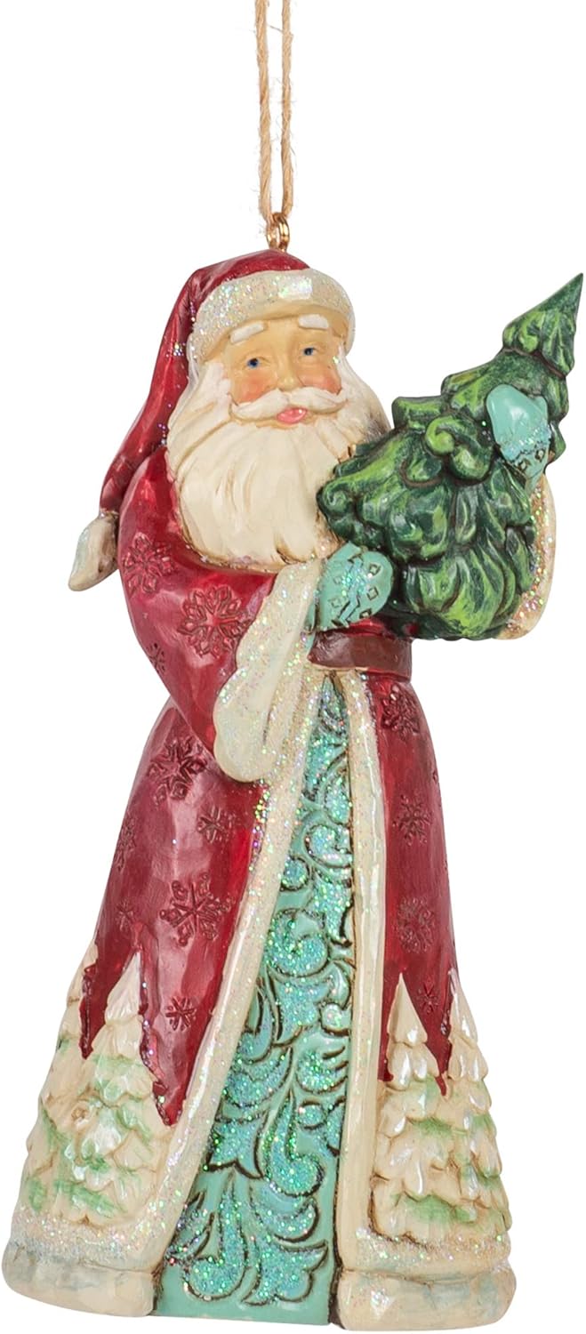 Enesco Jim Shore Heartwood Creek Wonderland Weihnachtsmann mit Baum