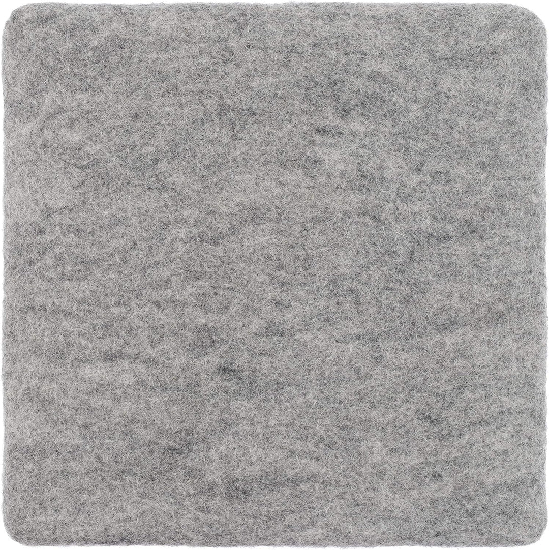 myfelt Flache Filz Sitzauflage, Filz Stuhlauflage - Carl - quadratisch, 36x36 cm, Beige Grau Meliert
