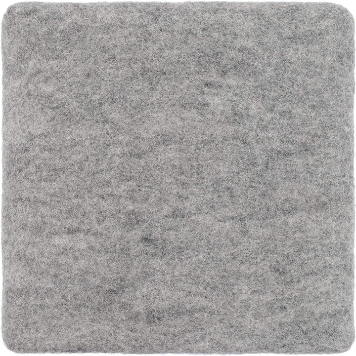 myfelt Flache Filz Sitzauflage, Filz Stuhlauflage - Carl - quadratisch, 36x36 cm, Beige Grau Meliert