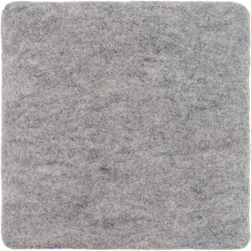 myfelt Flache Filz Sitzauflage, Filz Stuhlauflage - Carl - quadratisch, 36x36 cm, Beige Grau Meliert
