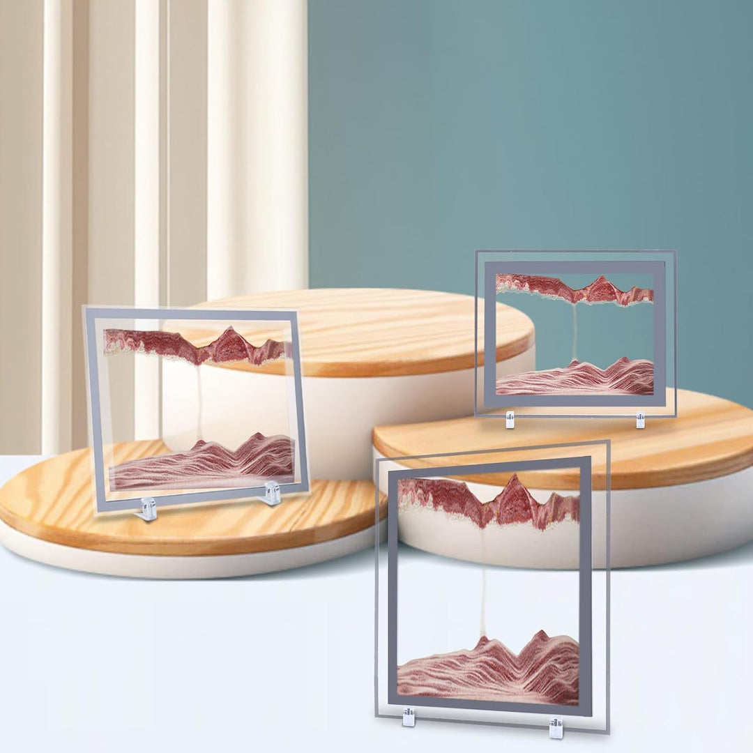 AzureLeap Sandbilder zum Drehen 3D Sandscape - die Sandkunst in Tiefsee Fliessende Sandmalerei Sandb