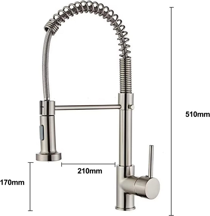 Wasserhahn Küche - Küchenarmatur mit Brause Ausziehbar 360° Schwenkbar Spültischarmatur Küche Mischb
