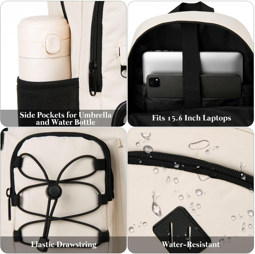 YAMTION Rucksack Laptop Damen,Schulrucksack Frauen für Schule Uni,Schultasche Mädchen Teenager Schul