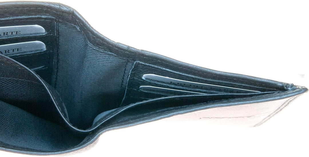 RFID-Geldbörse Picasso aus weichem Echtleder, Schwarz
