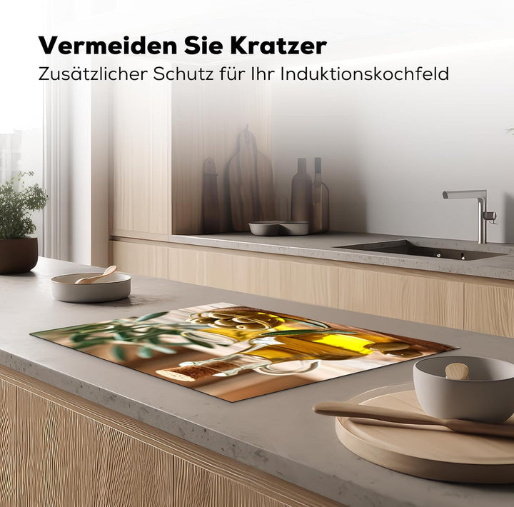 KitchenYeah© Herdabdeckplatte Einteilig Ceranfeld Abdeckplatte für Induktionsschutz Ceranfeldabdecku