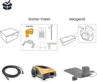 Autonomer Mähroboter, STIGA A500, Flächen bis zu 500m², arbeitet mit GPS-Technologie, Steigungen bis