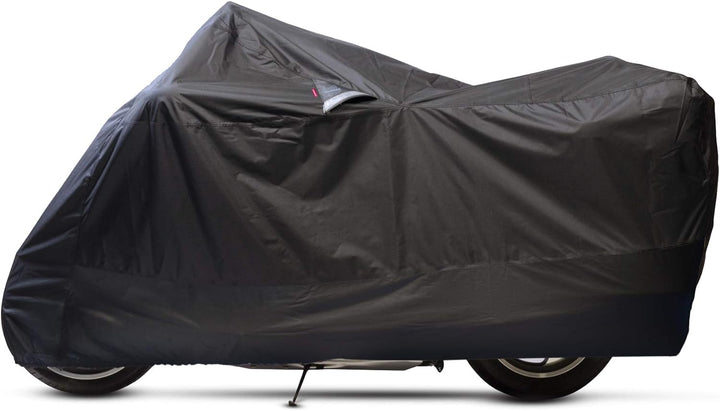 Dowco Guardian 50022-00 WeatherAll Plus Motorradabdeckung, wasserdicht, EZ Zip: Schwarz, XXXL XXX-La