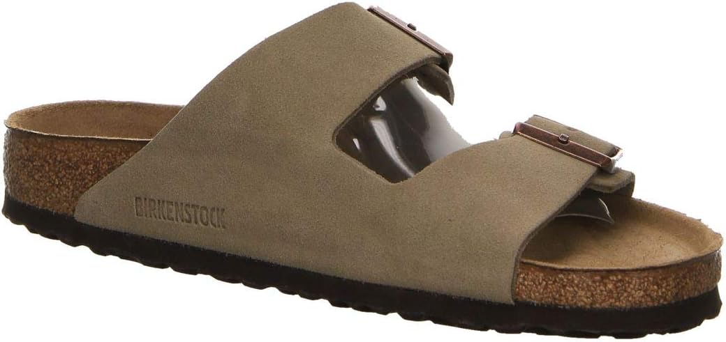 BIRKENSTOCK Arizona Pantoletten/Clogs Kind Marine Pantoffel 36 EU Taupe, 36 EU Schmal Taupe