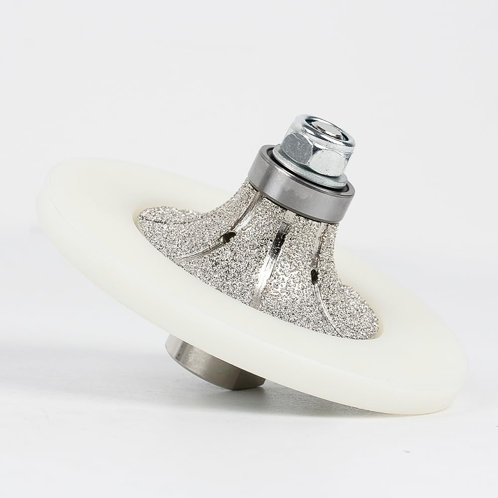 Diamant-Handprofiler/Fräser, weisse Nylonabdeckung für Granit-Arbeitsplatten, volle Bullnose (B20),