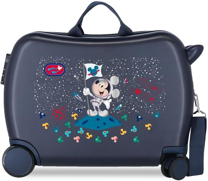 Disney Mickey Mickey on The Moon Kinderkoffer, Blau, 50 x 38 x 20 cm, starrer ABS-Kombinationsversch