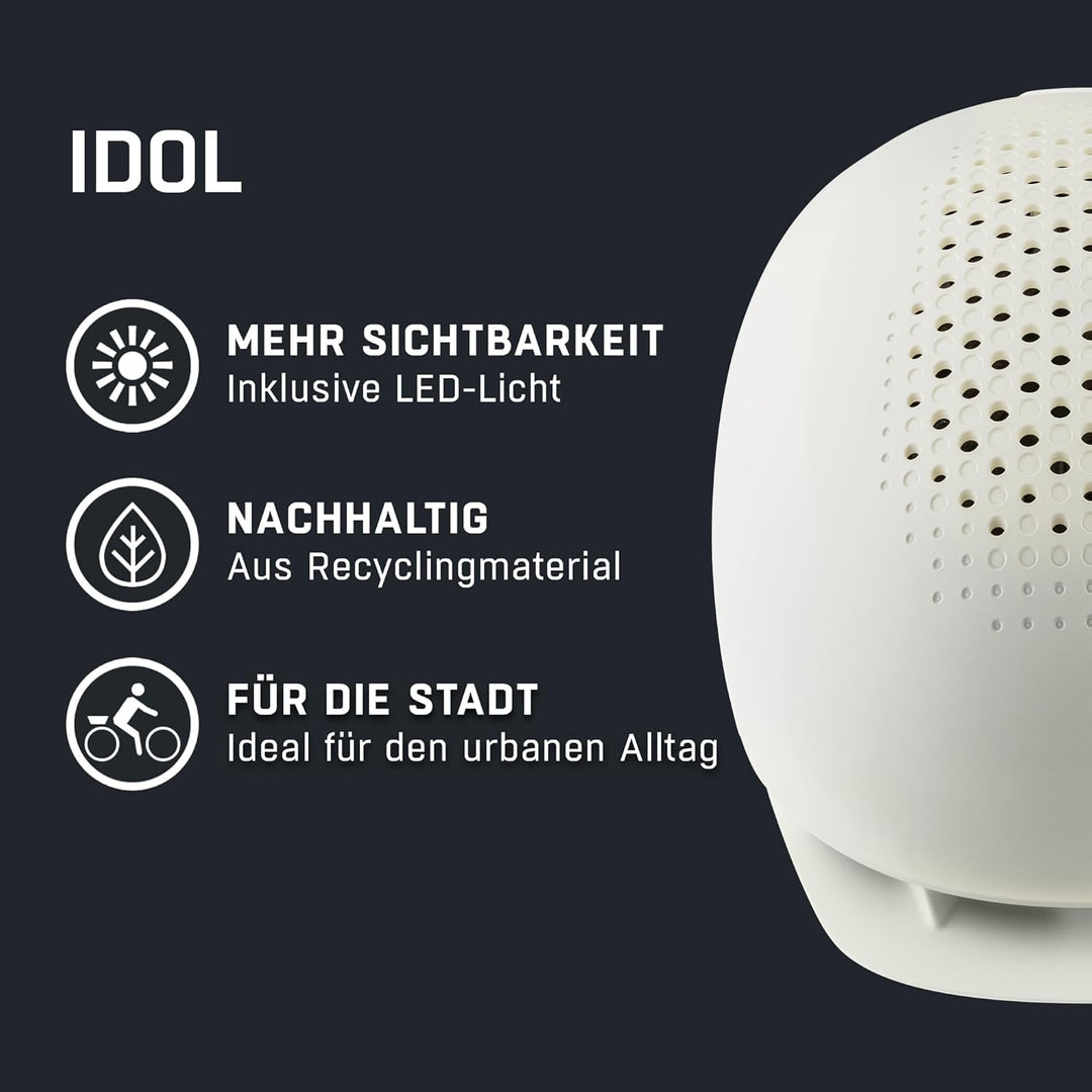 ALPINA Idol Helm weiss 52-56 cm, 52-56 cm