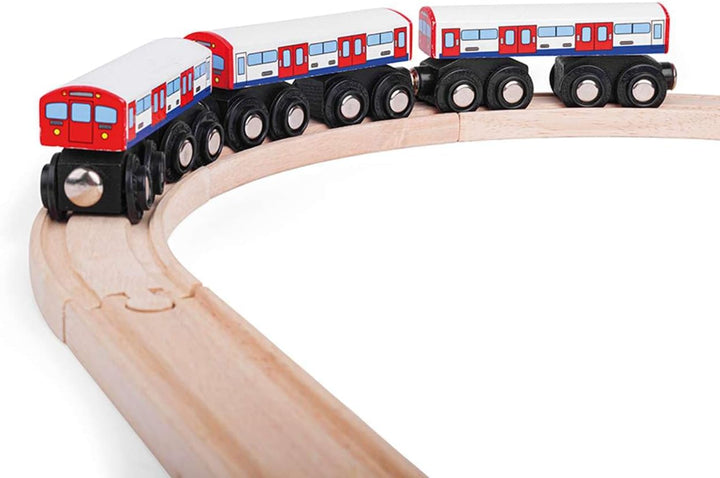 Bigjigs Schienen aus Holz U-Bahn - Weitere wichtige Holzschienen Marken sind kompatibel