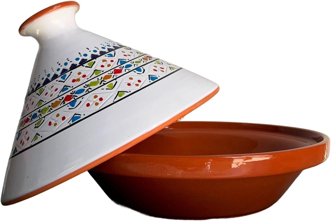 Tajine Terracotta-Topf Ethnischer Teller Marokkanisch Tunesisch XL 32 cm 0212242001