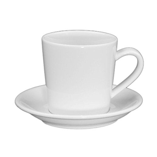 Holst Porzellan KT 005 FA1 Porzellan Tee/Kaffee-Set Anna 0,24 l mit UTA 138, weiss, 14 x 14 x 9 cm,
