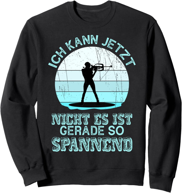 Biathlon Spannung, Biathlon Fan, Wintersport, Biathlon Sweatshirt