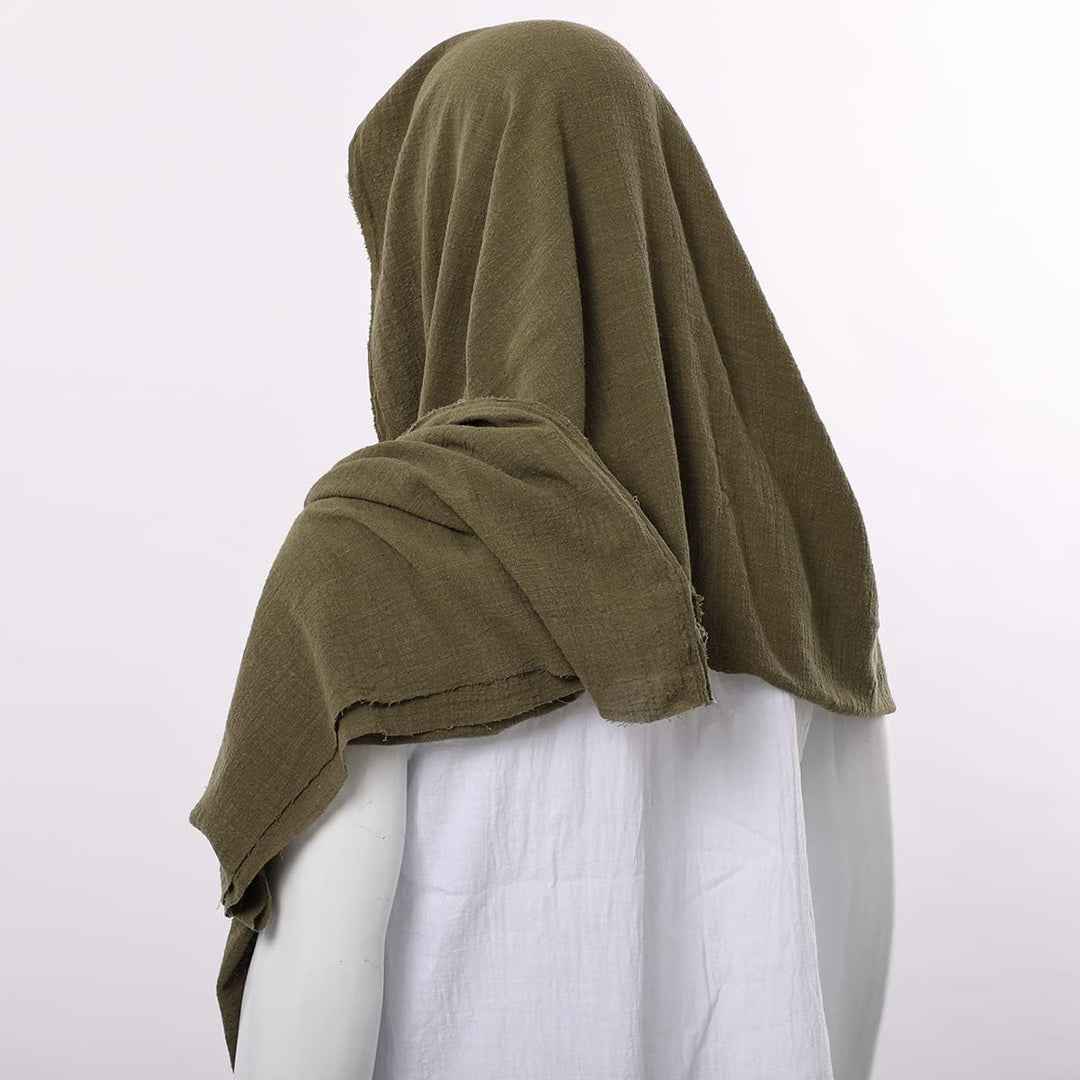 GRACEART Mittelalter Halstuch Tuch Kopftuch Renaissance Pirat Leintuch 230X130 cm Armeegrün, Armeegr