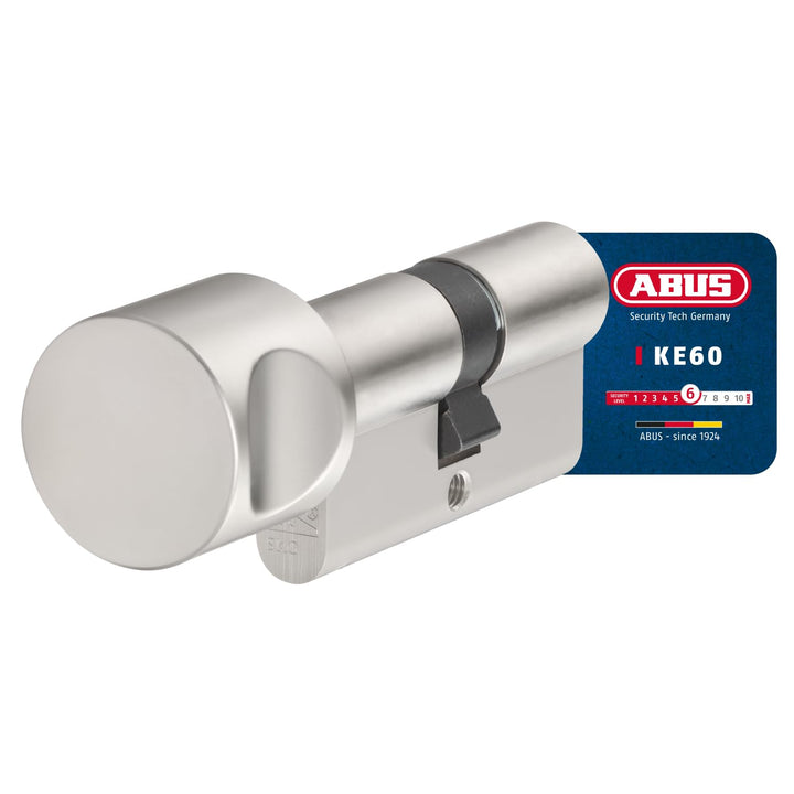 ABUS 54442 Nickel Pearl Thumbturn Zylinderschloss Z45/K55, Z45/K55