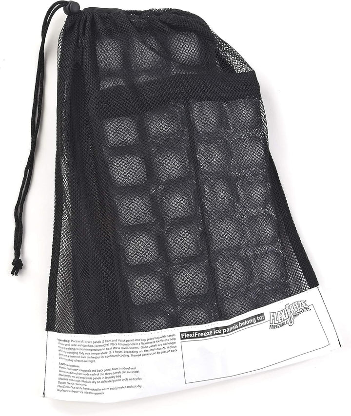 FlexiFreeze Ice Vest – Persönliche Kühlweste für Wärmeregelung, Marineblau Mit Reissverschluss., Mit