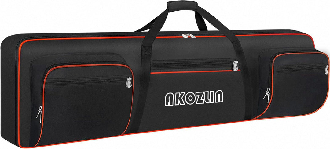 AKOZLIN 49/61/76/88 Slim/88 Key Keyboard Case Electric Piano Keyboard Bag Portable Keyboard Gig Bag