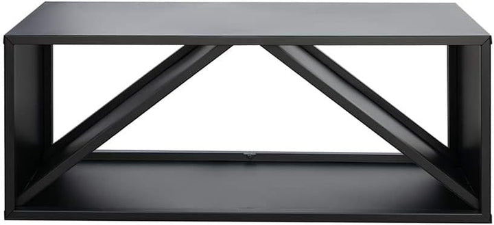 WESTMANN Kaminholzregal aus Stahl | 104x34x40 cm Schwarz | Feuerholzregal für den Innen- & Aussenber