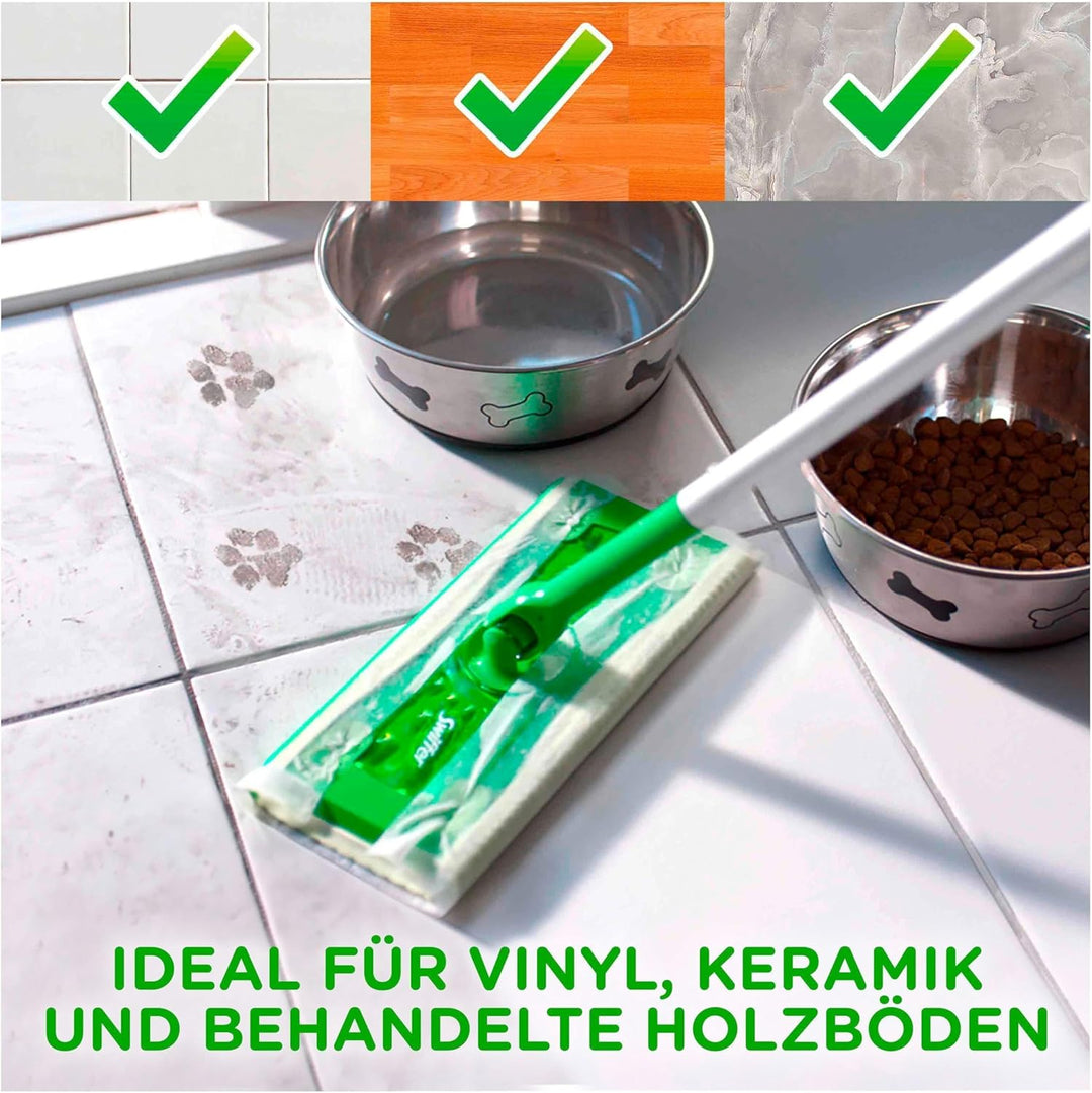 Swiffer Bodenwischer Feuchte Bodentücher Nachfüllpackung Mit Frischem Zitrusduft, Für Eine Schnelle