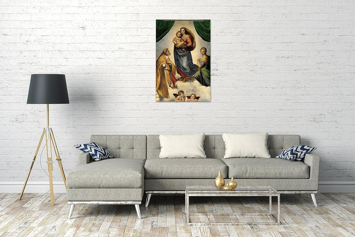 Leinwand (40x60cm): Raphael - Sixtinische Madonna 40x60 cm, 40x60 cm