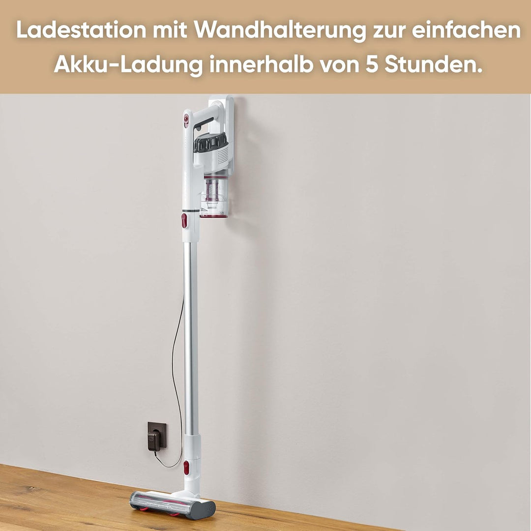 SEVERIN 2-in-1 Stiel- und Handstaubsauger, Akku Staubsauger mit bis zu 40 Min. Laufzeit, kabelloser