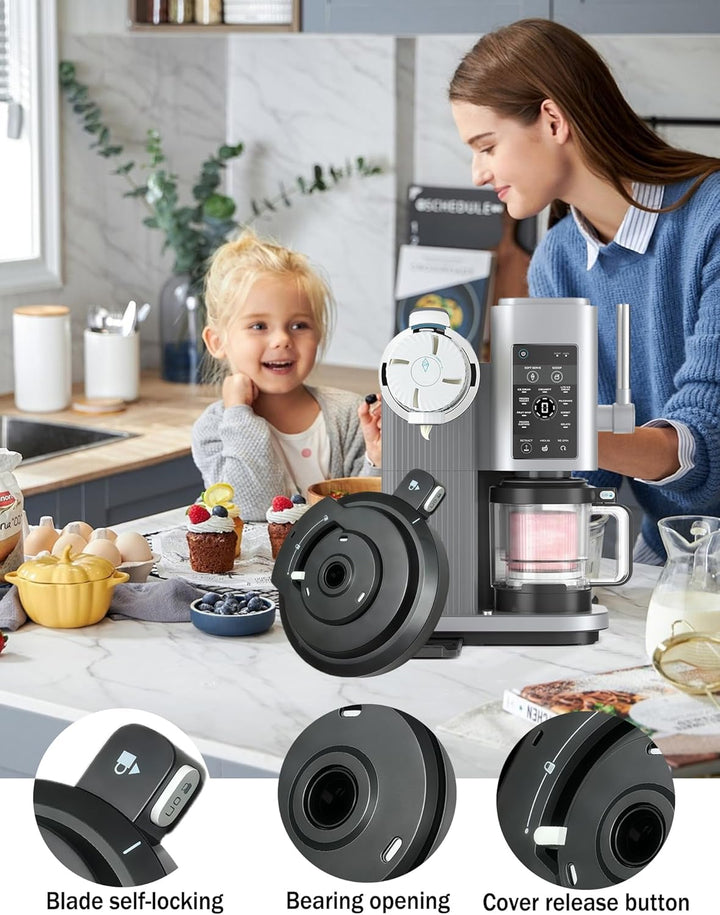 Ersatz Deckel für Ninja Swirl NC701EU Eismaschine Aussenschalendeckel Auslaufsicherer Ersatzdeckel K