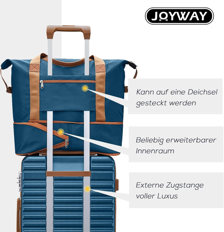 Joyway Grosser Koffer Hartschalen-Koffer Set mit 4 Rollen leichtes Reisekoffer Set mit TSA-Schloss a
