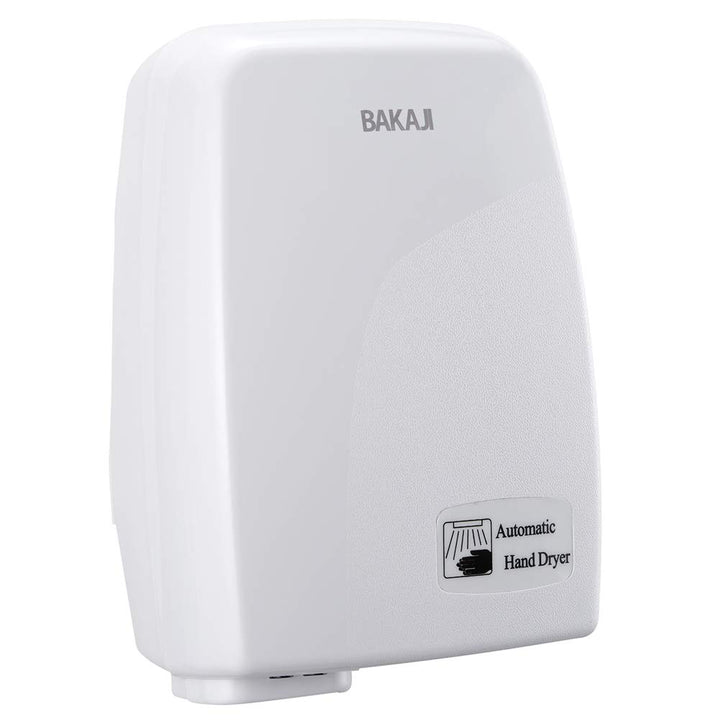Bakaji Secador de Manos Eléctrico Automático secador de Aire Caliente de Pared - Baño Rápido con Sen