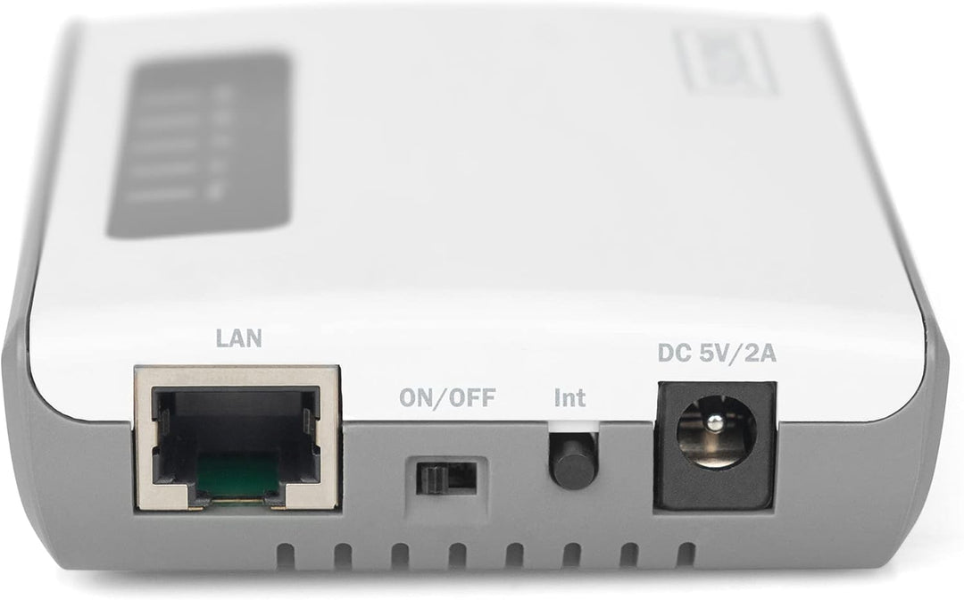DIGITUS Wireless 300N Multifunction Network Server 2-Port, USB2.0, Network USB Hub, Print Server