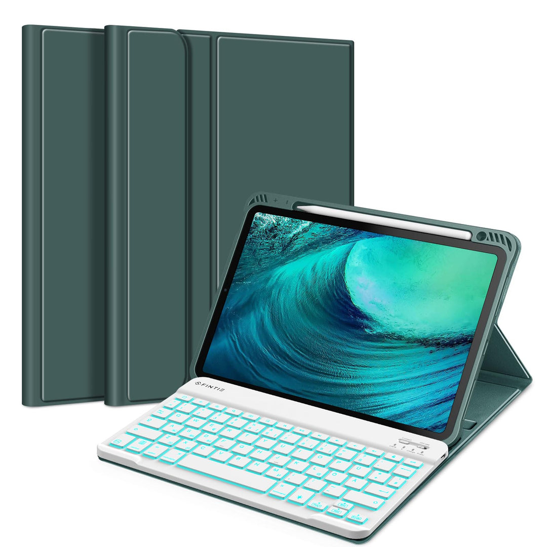 FINTIE Tastatur Hülle für iPad Air 11 Zoll 2024, iPad Air 5/4 Hülle mit Tastatur 2022/2020 10.9" - M