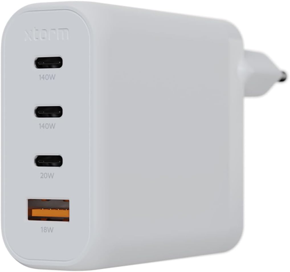 Xtorm GaN2-Ultra Power Adapter, 140W, 4 Anschlüsse, GaN-Technologie, Power Delivery &amp; Quick Charge,