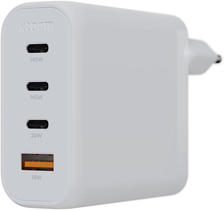 Xtorm GaN2-Ultra Power Adapter, 140W, 4 Anschlüsse, GaN-Technologie, Power Delivery &amp; Quick Charge,