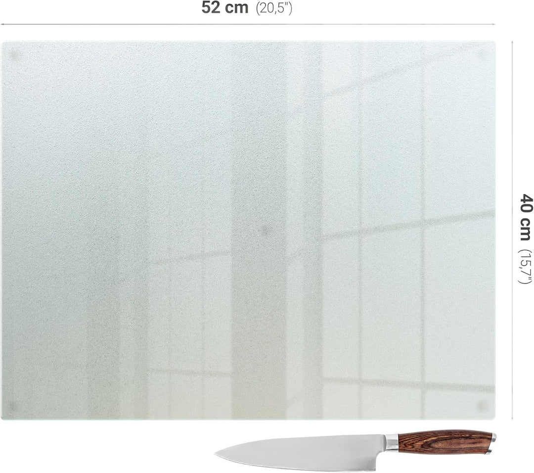 Tulup Küchenwand Spritzschutz Glas 52x40 cm Leicht zu Reinigen Küchenpaneele Schutz vor Verschmutzun