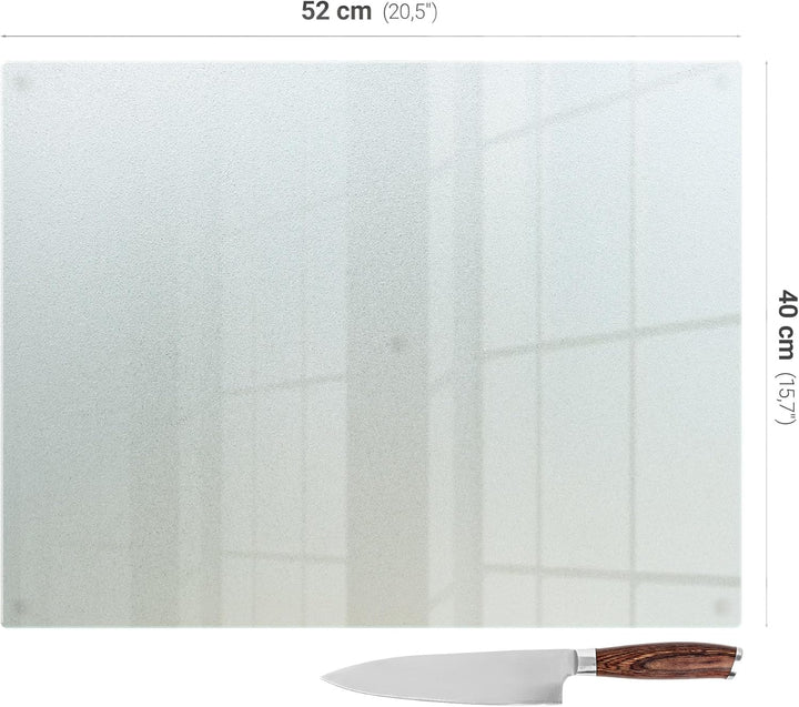 Tulup Küchenwand Spritzschutz Glas 52x40 cm Leicht zu Reinigen Küchenpaneele Schutz vor Verschmutzun
