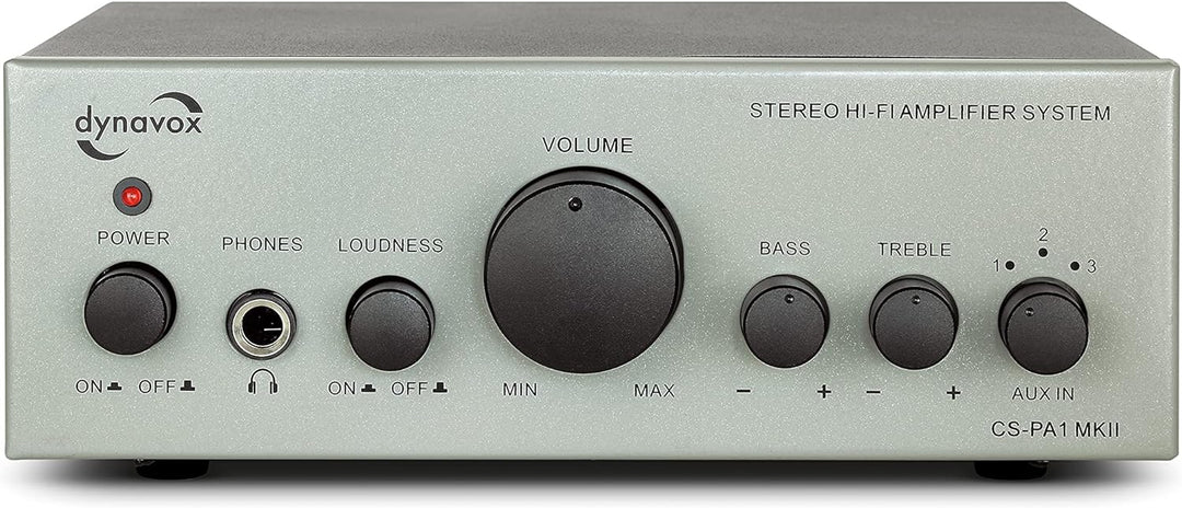 Dynavox CS-PA1 MK II Mini Stereo-Verstärker, Klangregelung für Bass und Hochton, 3,5 mm Klinken-Ansc