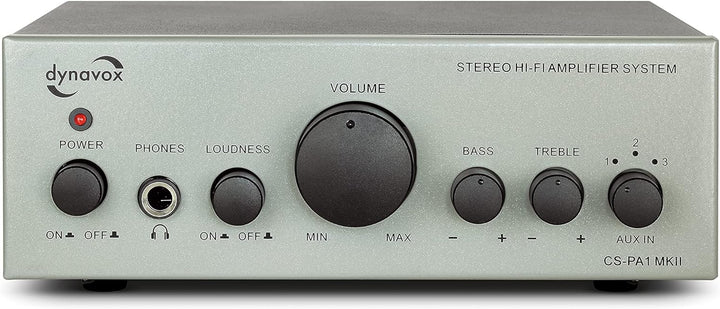 Dynavox CS-PA1 MK II Mini Stereo-Verstärker, Klangregelung für Bass und Hochton, 3,5 mm Klinken-Ansc