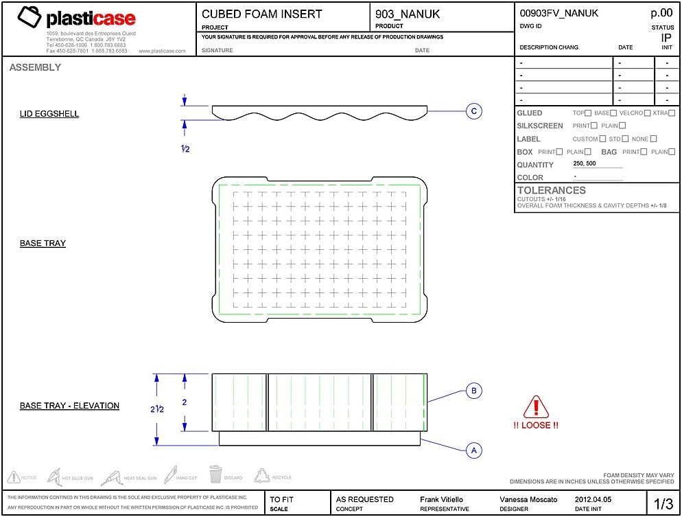 Nanuk 905 Wasserdichter Hartschalenkoffer Mit Plüschschaumeinlage - Limette Würfelförmiger Schaumsto